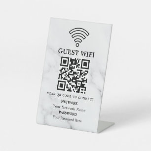 Expositor En L Código QR de red wifi empresarial personalizado