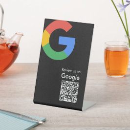 Expositor En L Código QR de reseñas de Google moderno y trendy