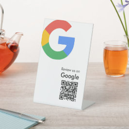 Expositor En L Código QR de reseñas de Google moderno y trendy