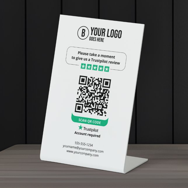Expositor En L Código QR de Reseñas de Trustpilot Califica mi Neg (Subido por el creador)