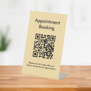 Expositor En L Código QR de reserva de cita