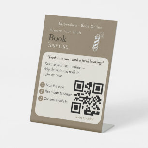 Expositor En L Código QR de reserva neutral ahora Citas
