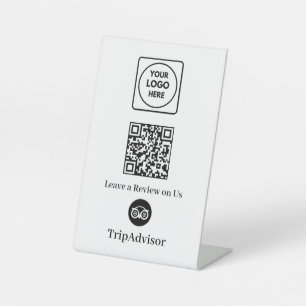 Expositor En L Código QR de Tripadvisor   Pantalla de vínculo de 