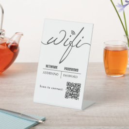 Expositor En L Código QR del logotipo empresarial oro del código