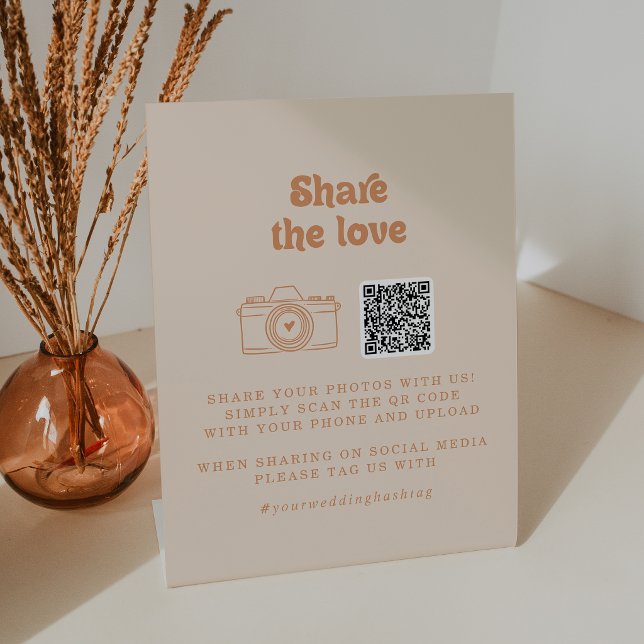 Expositor En L Código QR Formal Sencillo de Terracota Comparte el (Subido por el creador)