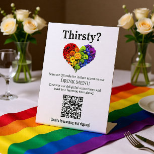 Expositor En L 🌈 Código QR Menú de bebidas Flourish Together