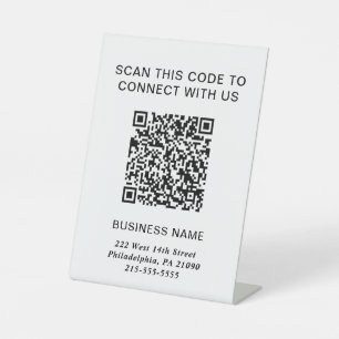Expositor En L Código QR Negocio Moderno