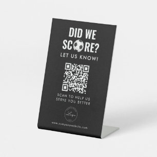 Expositor En L Código QR   Negro del logotipo de los servicios de