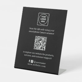 Expositor En L Código QR negro | Sitio web empresarial moderno Sc