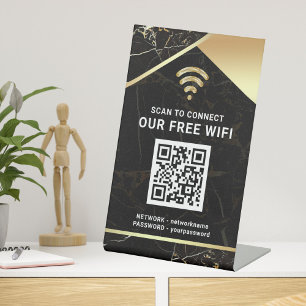 Expositor En L Código QR Personalizado Estiloso de Contraseña de