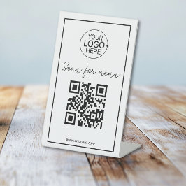 Expositor En L Código QR simple Añadir el guión del menú sin cont