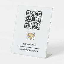 Código QR Wifi personalizado | Moderno contraseña