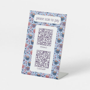 Expositor En L CÓDIGOS QR PARA PAGAR CON ESCANEO Cafetería de caf