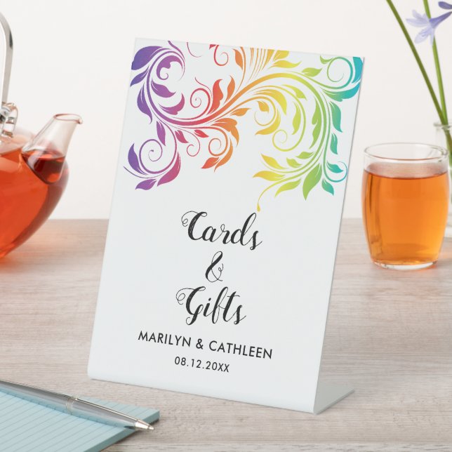 Expositor En L Colores arcoiris peregrinaje colorido boda lesbian (In Situ)