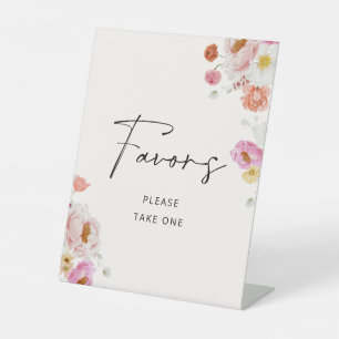 Expositor En L Coloridos favores florales en la ducha de novia