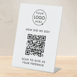 Expositor En L Comentarios del cliente Revisión de código QR Clas