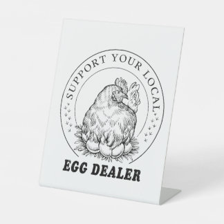 Expositor En L Comerciante local de huevos de pollo
