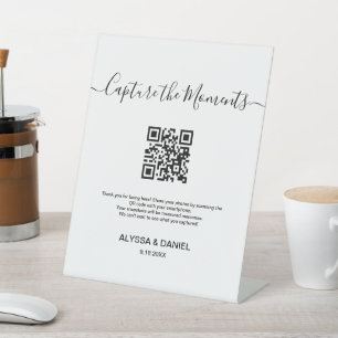 Expositor En L Compartir Personalizable de código QR de momentos