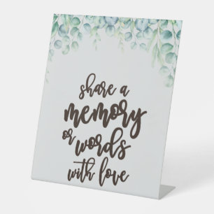 Expositor En L Compartir una memoria o palabras con amor Boda Ped