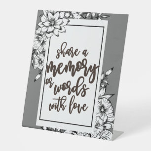 Expositor En L Compartir una memoria o palabras con amor Boda Ped