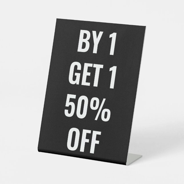 EXPOSITOR EN L COMPRA UNO SE RECIBE UN 50% (Anverso)