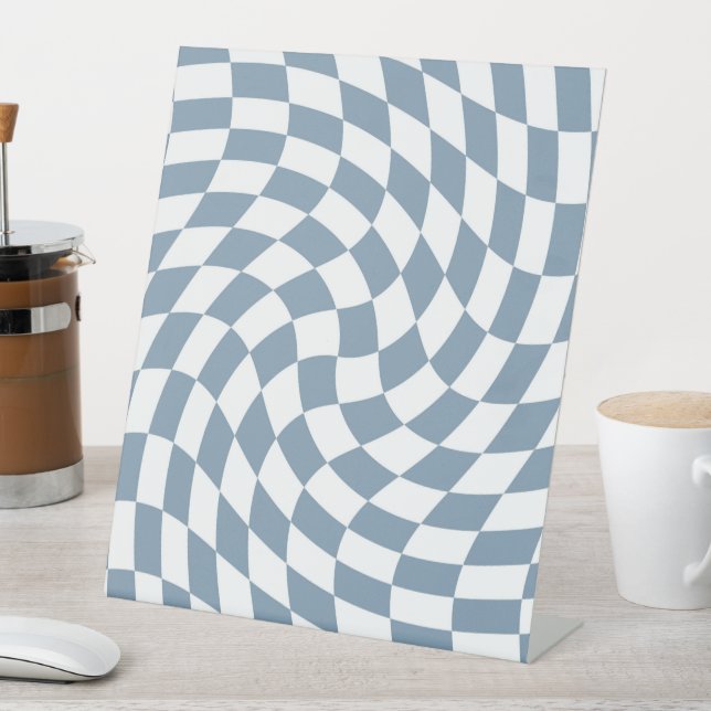 Expositor En L Comprobación de la colección de Bodas azules polvo (In Situ)