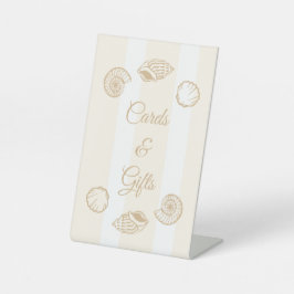 Expositor En L Conchas y Campanas de Boda Tarjetas y Regalos
