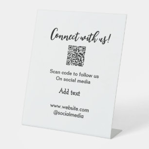 Expositor En L Conectar con nosotros escanear código QR agregar c