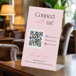 Expositor En L Conecte con nosotros Código QR de redes sociales p