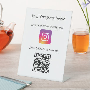 Expositor En L Conectémonos en medios sociales código QR