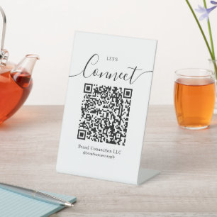Expositor En L Conéctese con la marca comercial de QR Code de Est