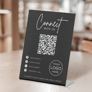 Expositor En L Conéctese Con Nosotros Código QR de Redes Sociales