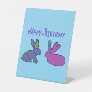 Expositor En L Conejito de cumpleaños