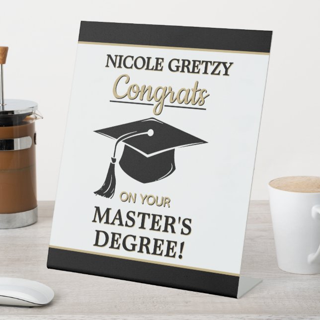 Expositor En L Congrats! Master's Degree Graduation  (In Situ)