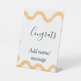 Expositor En L Congrats orange spiral Spanish border boho retro n