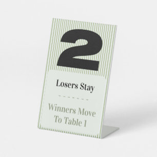 Expositor En L Conjunto de dos tarjetas de mesa Bunco Simple Mode