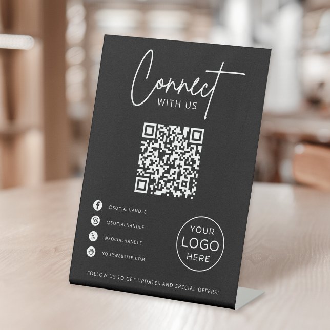 Expositor En L Connect With Us Social Media QR Code Business (Subido por el creador)