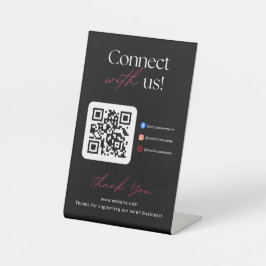 Expositor En L Connect With Us Social Media QR Code Business 