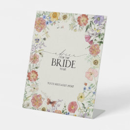 Expositor En L Consejo de ducha de flores de flores silvestres pr