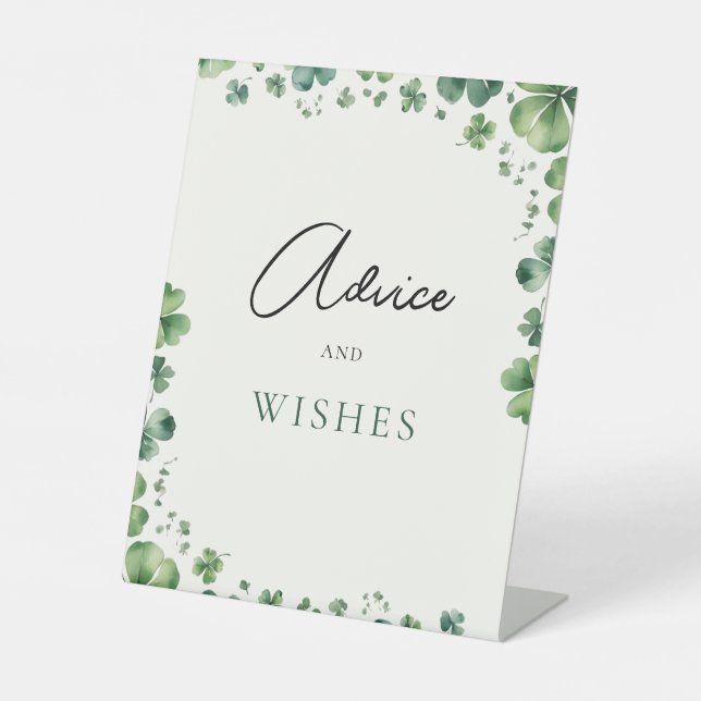 Expositor En L Consejos y deseos de ducha nupcial (Anverso)