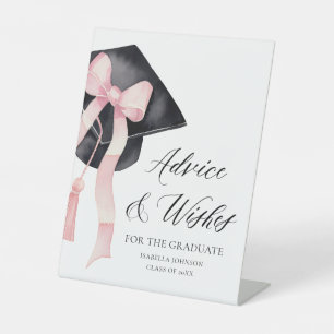 Expositor En L Consejos y deseos de graduado de Fiesta de Bow Ros