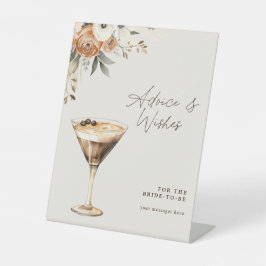 Expositor En L Consejos y deseos Espresso Martini Bridal Shower