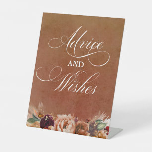 Expositor En L Consejos y deseos modernos del Boda Terracotta Boh