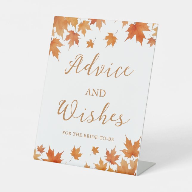 Expositor En L Consejos y deseos para la ducha nupcial (Anverso)