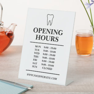 Expositor En L Contador de horarios de apertura de prácticas de d