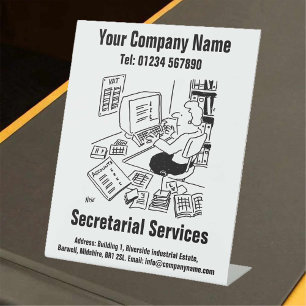 Expositor En L Contador de oficinas de servicios de secretaría