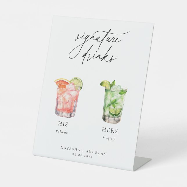 Expositor En L Contemporary Cocktails Signature Drinks (Anverso)