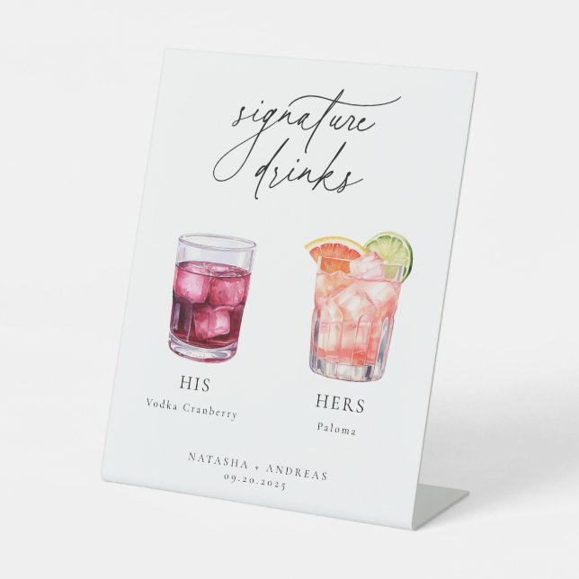 Expositor En L Contemporary Cocktails Signature Drinks (Anverso)