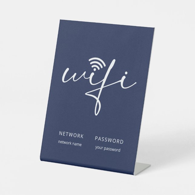 Expositor En L Contraseña de red de secuencia de comandos WiFi mo (Anverso)