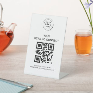 Expositor En L Contraseña de Wifi   Análisis de código QR para co